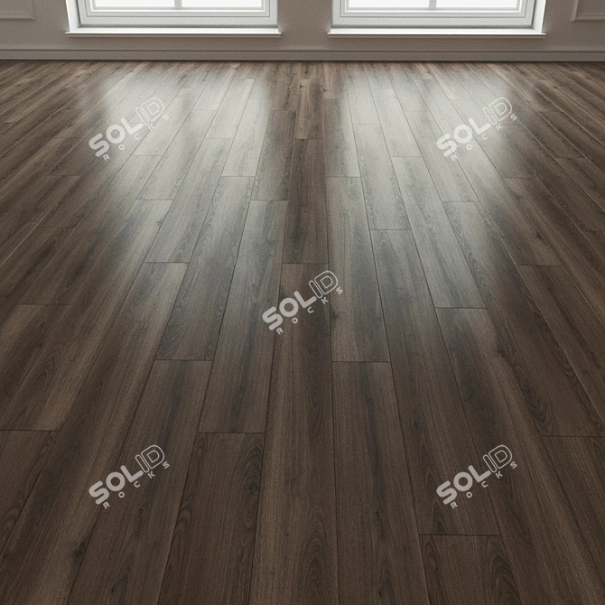 Natural Wood Laminate Flooring 3D model image 3