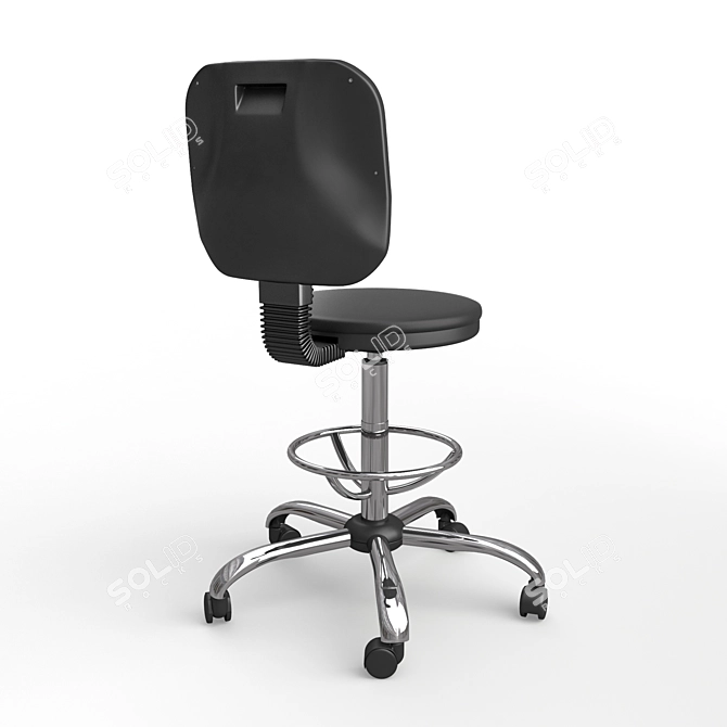 Modern Bar Chair with Vray Render - 3D Model 3D model image 2