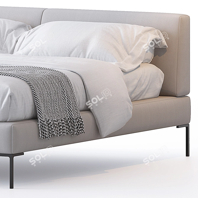 Modern Elegance: CHARLES Bed 3D model image 3