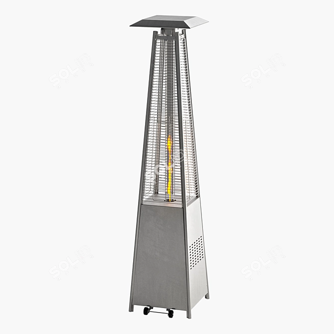 Modern Propane Patio Heater 3D model image 3