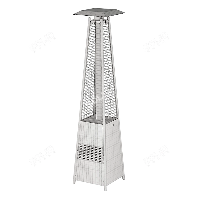 Modern Propane Patio Heater 3D model image 5