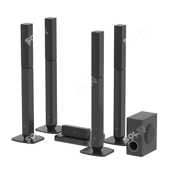 LG Home Theater System 3D model image 1