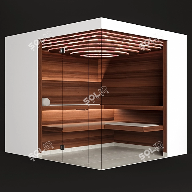 Luxury Sauna Klafs Aurora 3D model image 1