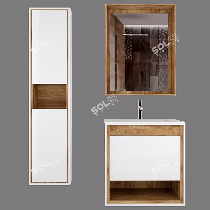 STWORKI Olten Bathroom Furniture 3D model image 1