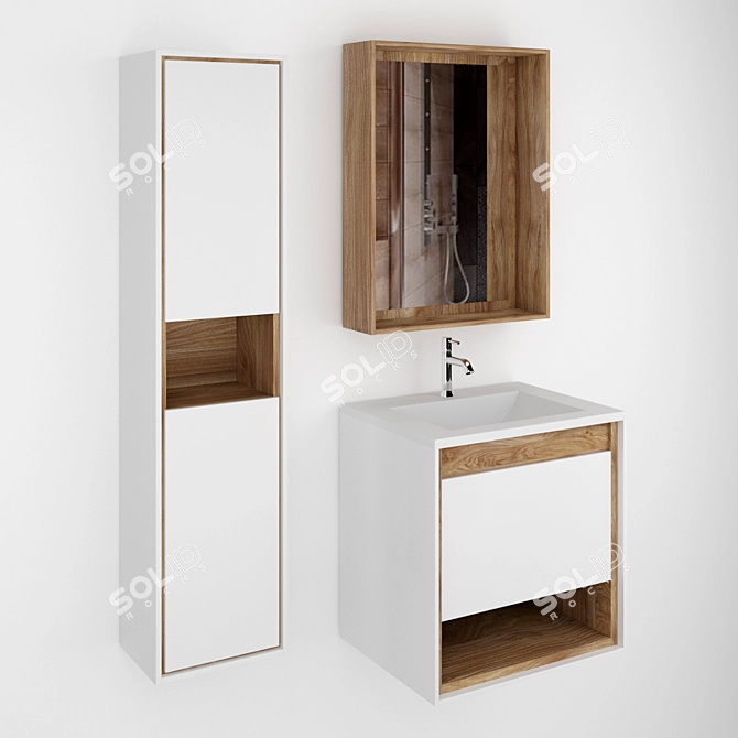 STWORKI Olten Bathroom Furniture 3D model image 2