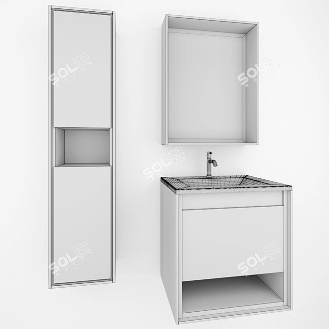 STWORKI Olten Bathroom Furniture 3D model image 4