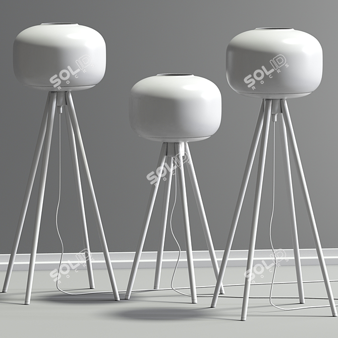 Modern McQuilkin Floor Lamp 3D model image 2