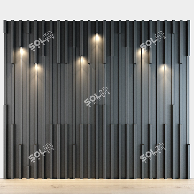 Sleek Panel 35 for Modern Homes 3D model image 1
