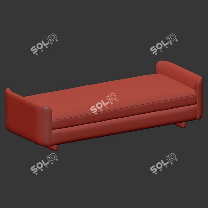 Elegant Belgard Daybed: Comfort Meet Style 3D model image 2