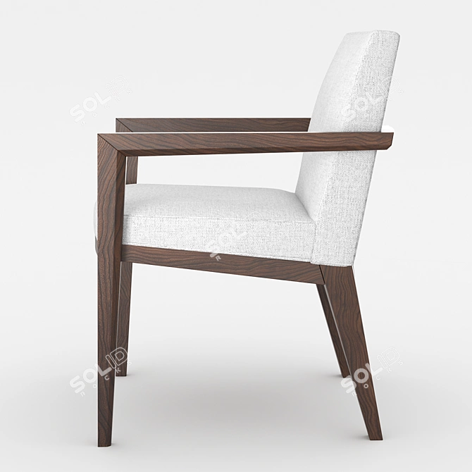 Sleek Terrah Armchair by Hellman-Chang 3D model image 2
