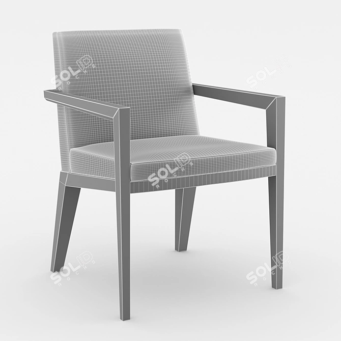 Sleek Terrah Armchair by Hellman-Chang 3D model image 4