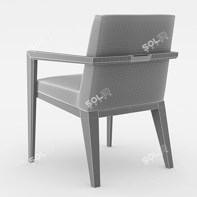 Sleek Terrah Armchair by Hellman-Chang 3D model image 5