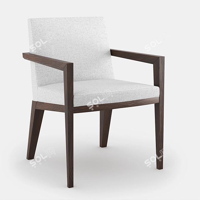 Sleek Terrah Armchair by Hellman-Chang 3D model image 6