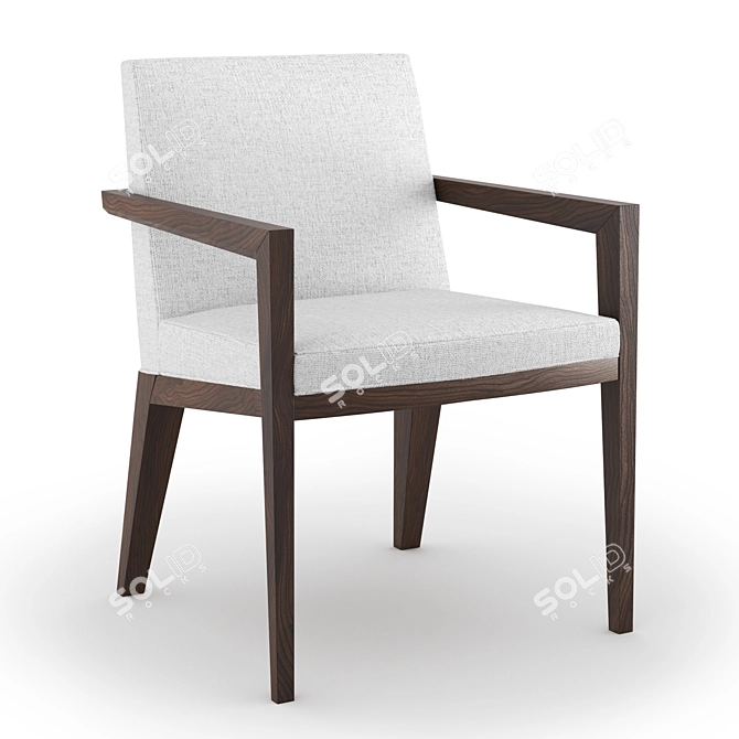 Sleek Terrah Armchair by Hellman-Chang 3D model image 8