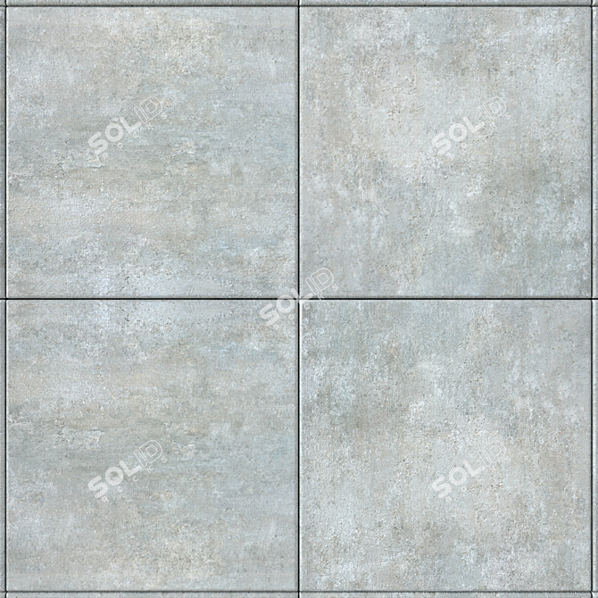 Cemento Gray Concrete Wall Tiles 3D model image 2