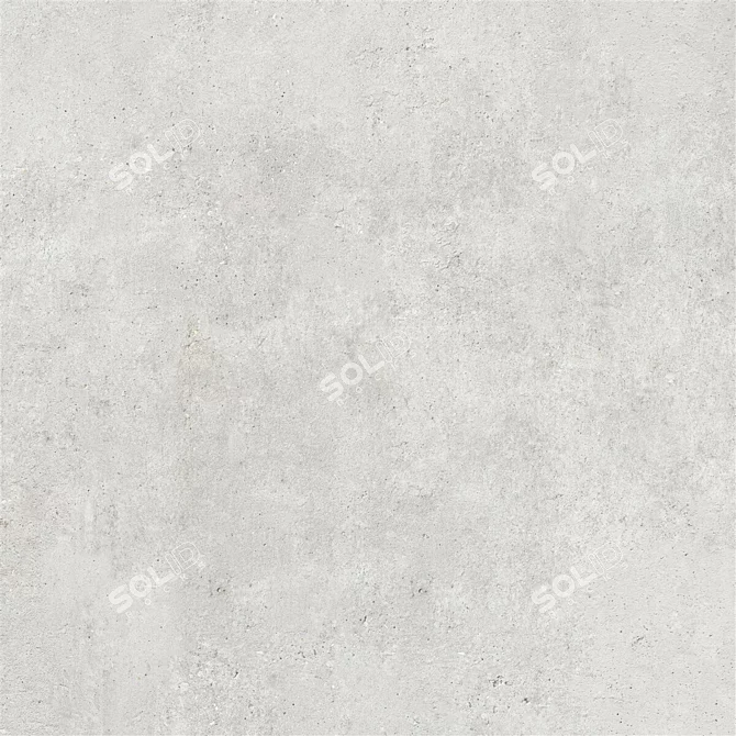 Cemento White Concrete Tiles: Modern Elegance for Your Walls 3D model image 5