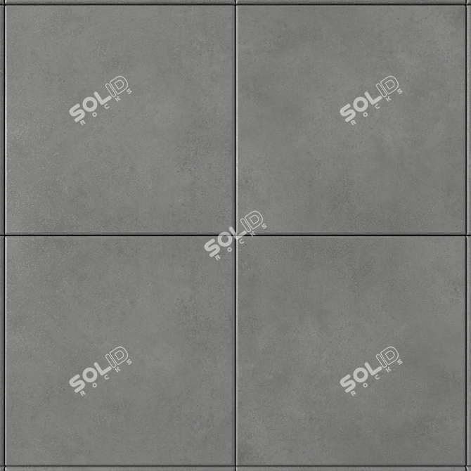 CORE Anthracite Concrete Wall Tiles 3D model image 2