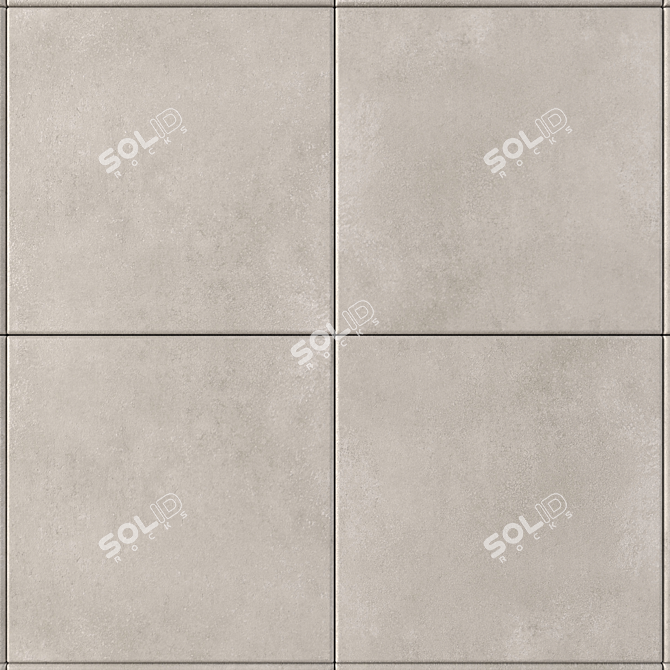 Core Fume Concrete Wall Tiles: Modern & Versatile 3D model image 2