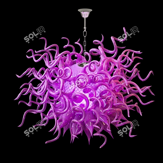 Jellyfish Tentacles Chandelier 3D model image 2