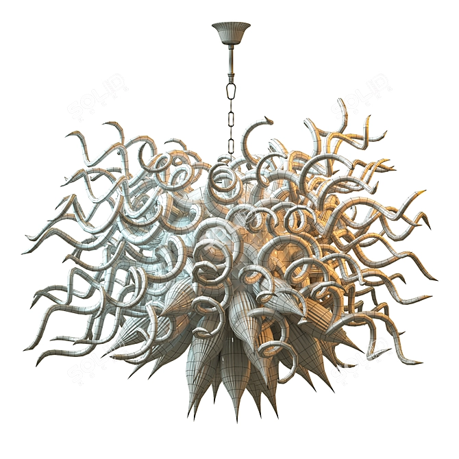 Jellyfish Tentacles Chandelier 3D model image 6