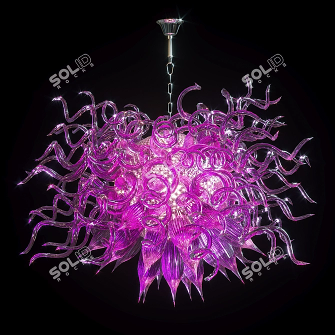 Jellyfish Tentacles Chandelier 3D model image 11