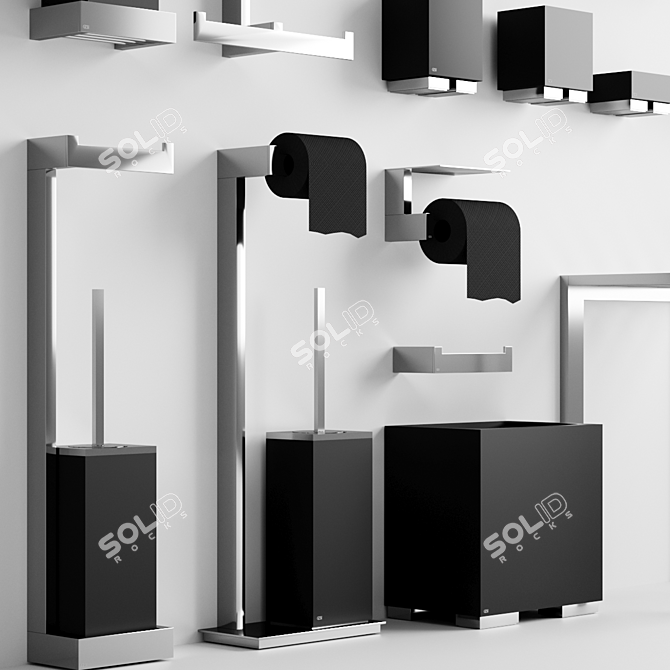 Gessi Rettangolo Accents: A Touch of Luxury 3D model image 3