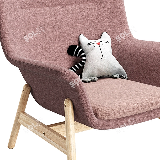 Vedbo High-Back Chair 3D model image 7