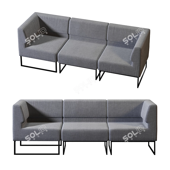 Richman Lounge Sofa: Elegant and Comfortable 3D model image 3