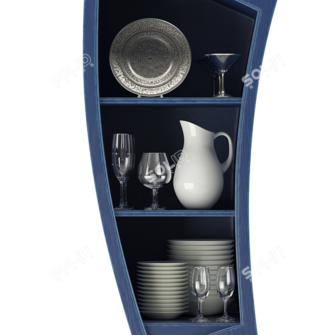 Stylish Provision Cabinet by Leman 3D model image 9