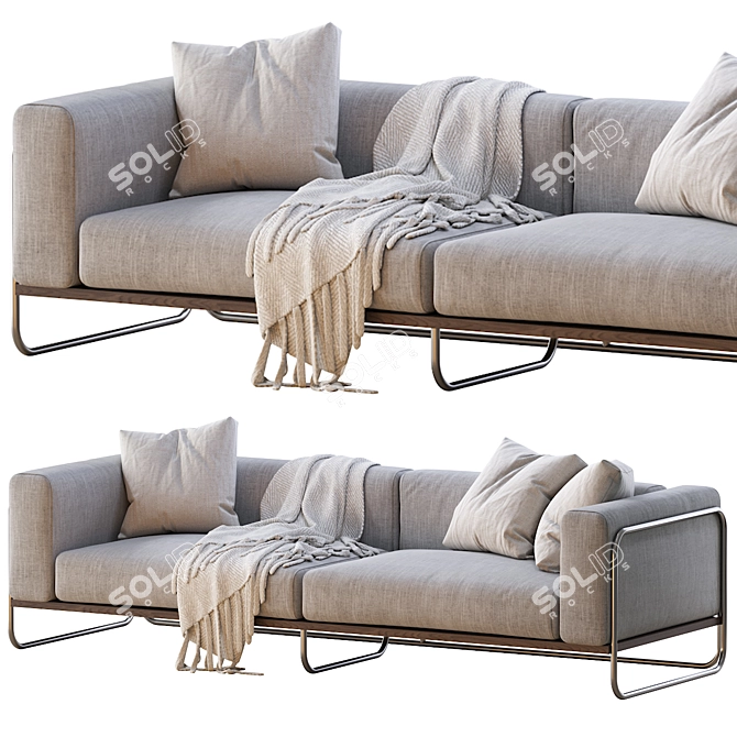 Filo Outdoor Daybed 3D model image 3