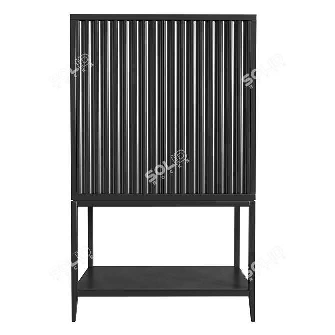 Austin High Chest: Elegant Storage Solution 3D model image 2