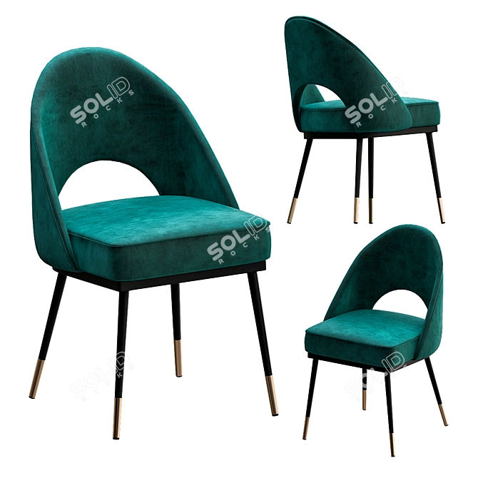 Minimalist Nordic Chair 3D model image 1