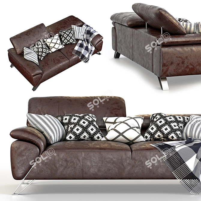 Luxurious Tesla Nicoletta Sofa 3D model image 2