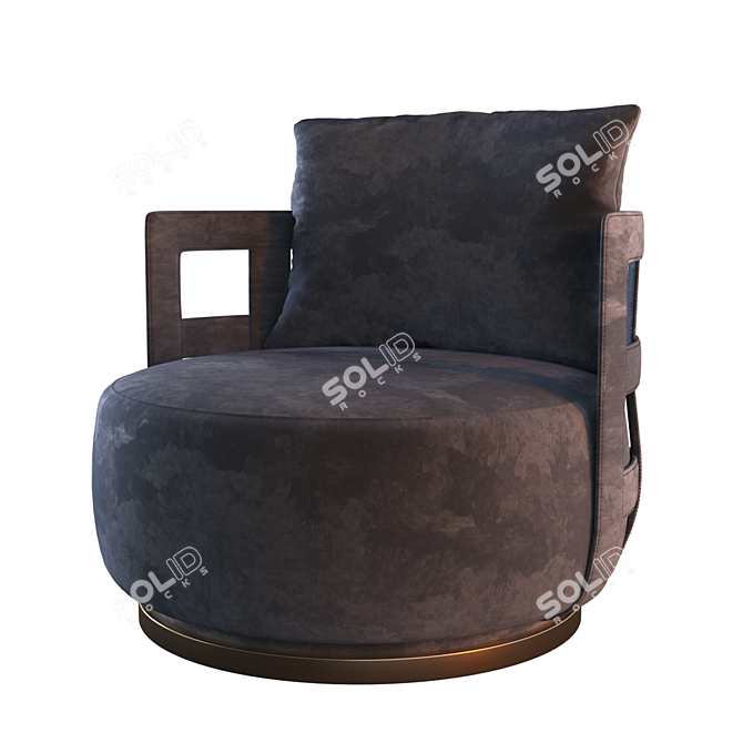 Luxury at its Finest: Rugiano BRAID Armchair 3D model image 1
