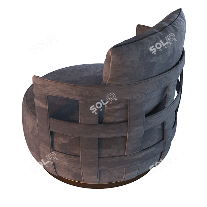 Luxury at its Finest: Rugiano BRAID Armchair 3D model image 2