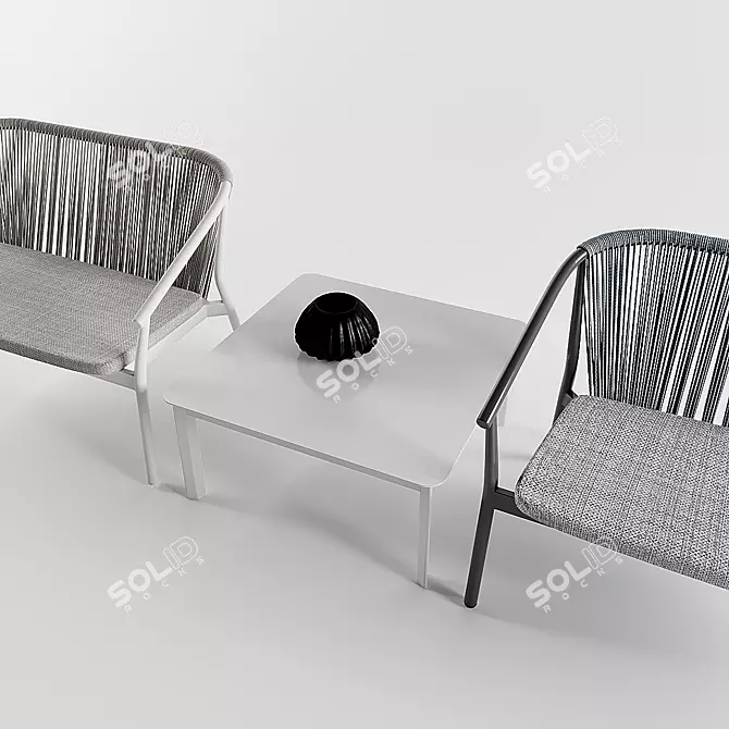 Varaschin Smart Sofa: Stylish Comfort for Outdoor Spaces 3D model image 5