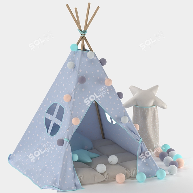 Children's Adventure Teepee 3D model image 6