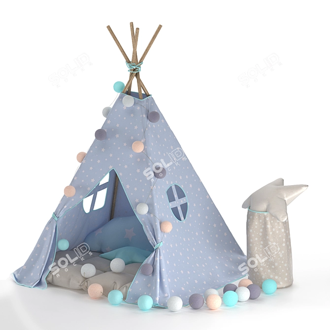 Children's Adventure Teepee 3D model image 7