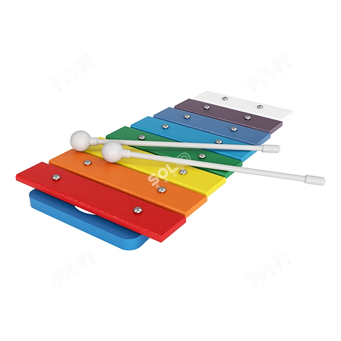 Melodic Play: Xylophone & Metallophone 3D model image 3