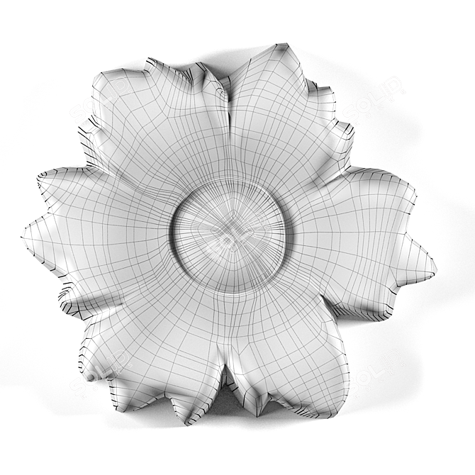 Lowpoly Flower Molding Kit 3D model image 2