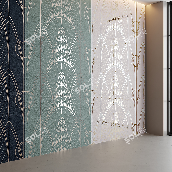 Art Deco Chrysler Wall Decor 3D model image 2