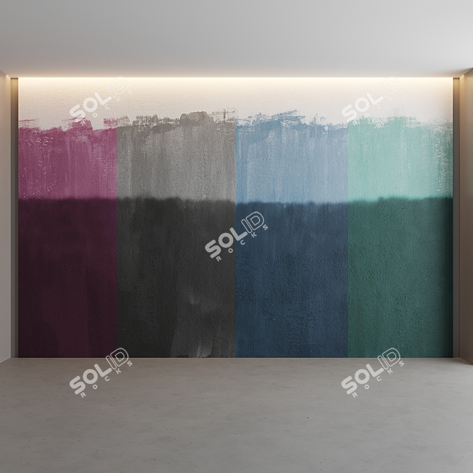 Artistic Horizon Wall Decor 3D model image 1