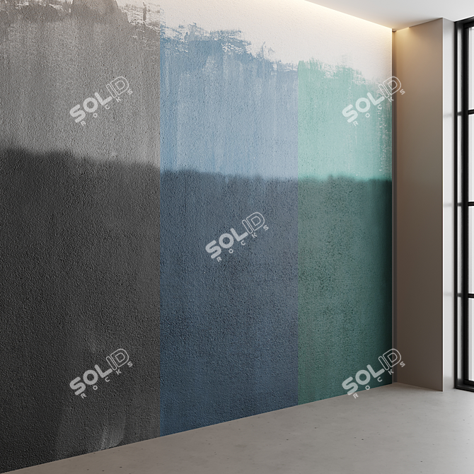 Artistic Horizon Wall Decor 3D model image 2