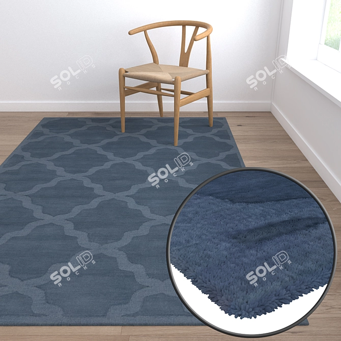 Premium Carpet Set: High-Quality Textures 3D model image 5