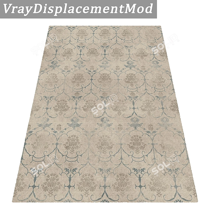 Luxury Carpet Set: 3 High-Quality Textured Designs 3D model image 3