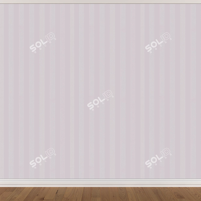 Seamless Wallpaper Set - 3 Colors 3D model image 3