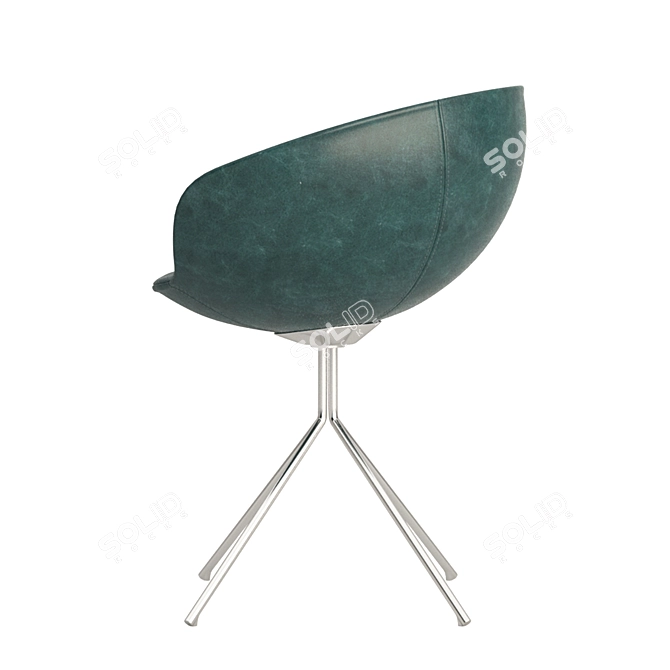 Sleek & Stylish Ovo Dining Chair 3D model image 3