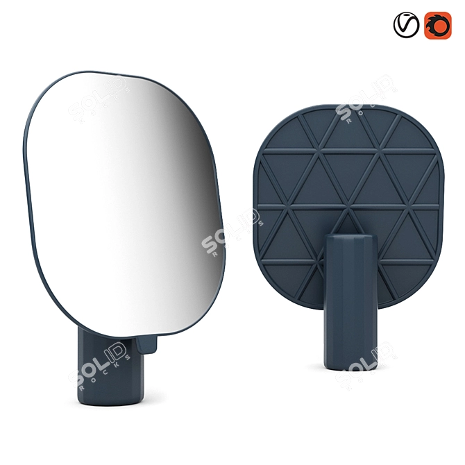 Muuto Mimic Mirror: Contemporary Reflection 3D model image 1