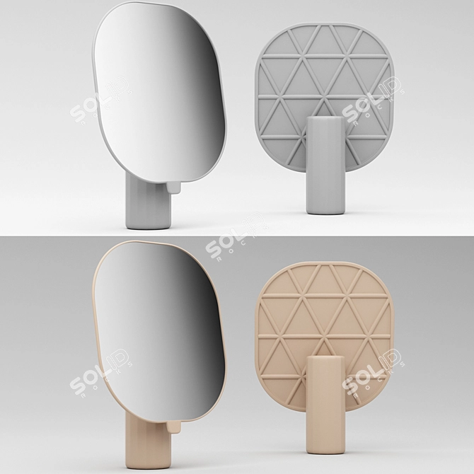 Muuto Mimic Mirror: Contemporary Reflection 3D model image 2