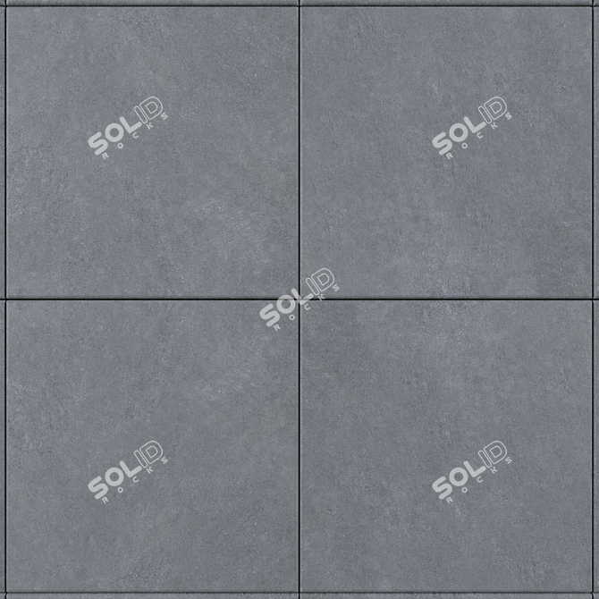 Urban Concrete Wall Tiles 3D model image 2